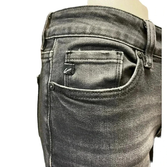 KanCan Eatilo Distressed Skinny Black Jeans Size 27 - Picture 7 of 12